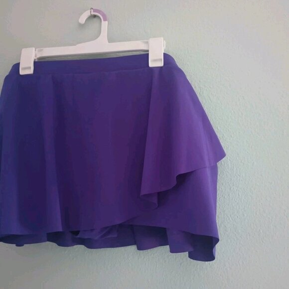 Profile Swim Skirt 24W Built in Panty 3x Plus Size Swim Bottoms Purple/Blue - Picture 2 of 9